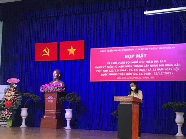 Họp mặt Kỷ niệm Ngày thành lập Quân đội Nhân dân Việt Nam