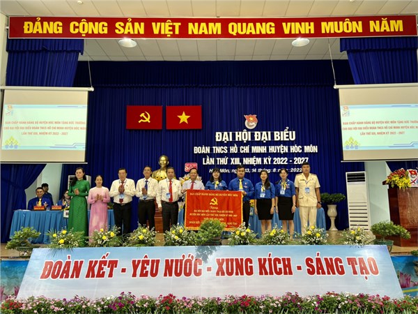 Chúc mừng thành công đại hội đại biểu đoàn tncs hồ chí minh huyện hóc môn 
lần thứ xiii, nhiệm kỳ 2022-2027