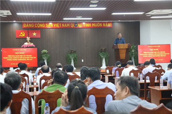 Triển khai, quán triệt các văn bản liên quan đến công tác phòng chống tham nhũng, tiêu cực
 