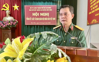 Hội nghị tổng kết thực hiện Luật sĩ quan Quân đội Nhân dân Việt Nam

