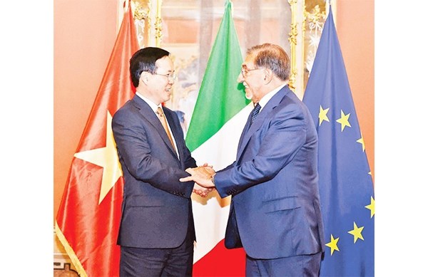 Chuyến thăm Italia của Chủ tịch nước Võ Văn Thưởng thúc đẩy các trụ cột hợp tác