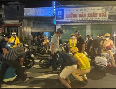 Huy động lực lượng phối hợp phòng, chống tụ tập, cổ vũ đua xe trái phép