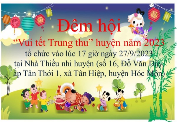 Đêm hội Vui tết Trung thu huyện năm 2023