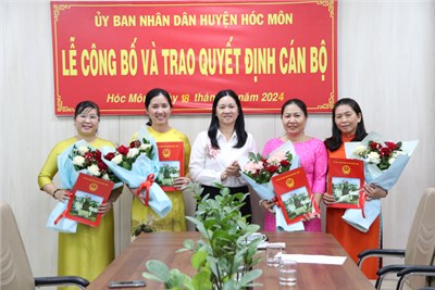 Lễ công bố và trao Quyết định cán bộ