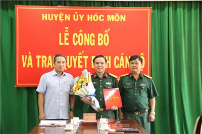 Lễ công bố và trao Quyết định cán bộ