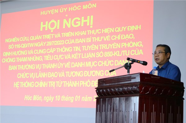 Hội nghị nghiên cứu, quán triệt, triển khai thực hiện các Quy định, Kết luận
