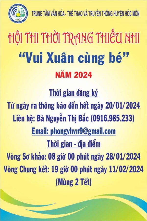 Hội thi thời trang thiếu nhi với chủ đề Vui Xuân cùng bé năm 2024