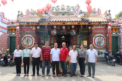 Lãnh đạo huyện thăm, chúc mừng Long Thái Hội quán nhân dịp Tết Nguyên tiêu
