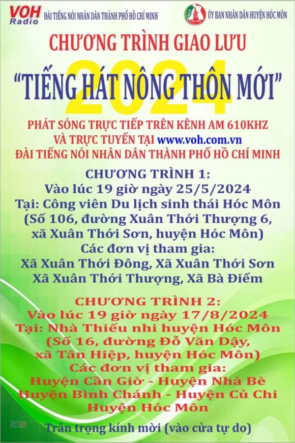 Chương trình giao lưu Tiếng hát Nông thôn mới