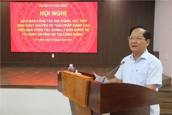 Hội nghị giao ban công tác nội chính  