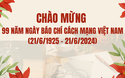 Chào mừng 99 năm Ngày Báo chí Cách mạng Việt Nam 