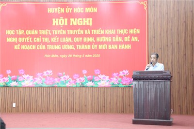 Hội nghị học tập, quán triệt và triển khai thực hiện các Nghị quyết, Chỉ thị, Kết luận của Trung ương, Thành ủy

